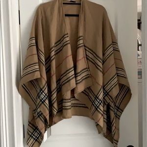 Stripe poncho LIKE NEW